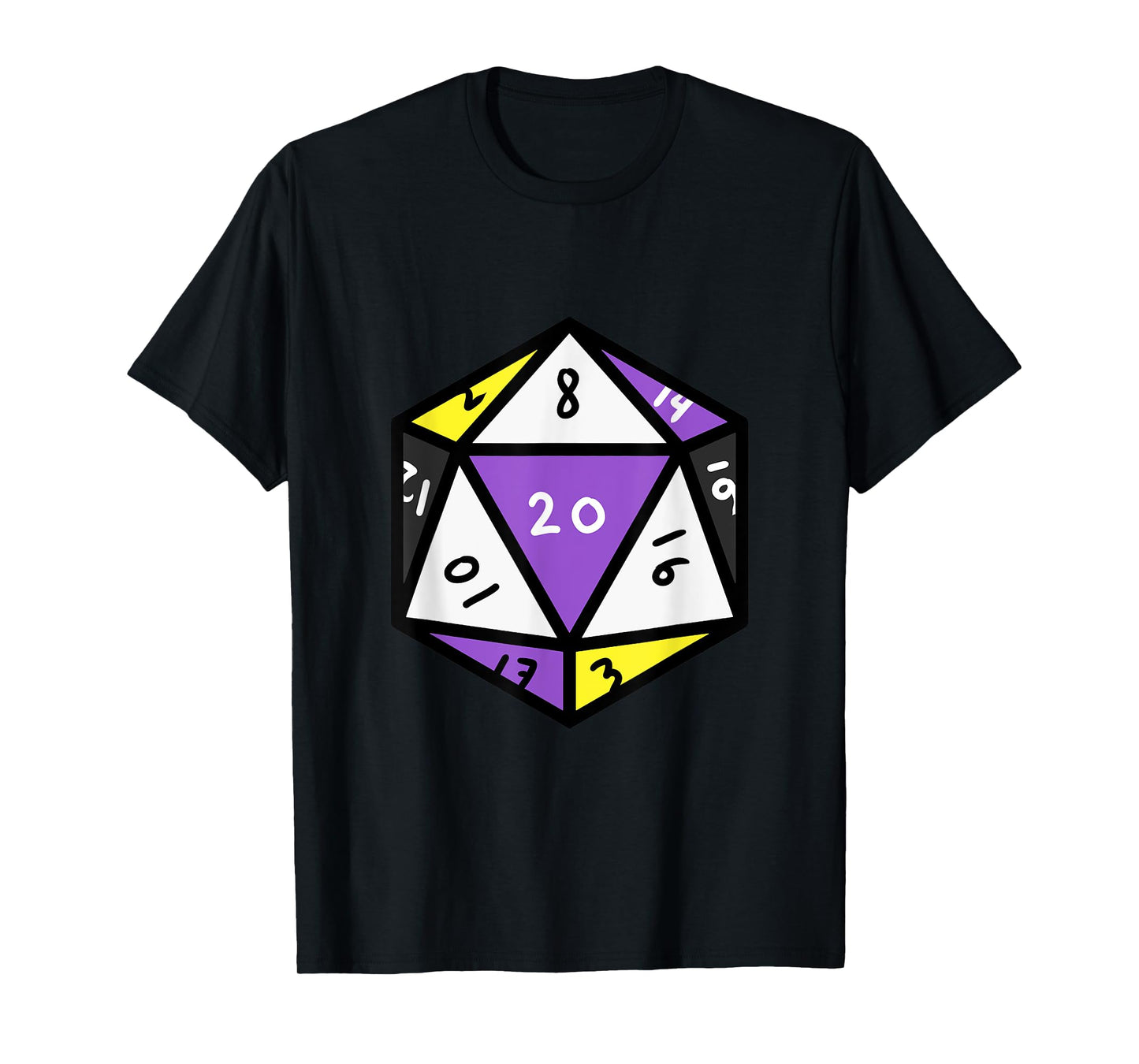 Nonbinary Pride Dice Nonbinary T-Shirt