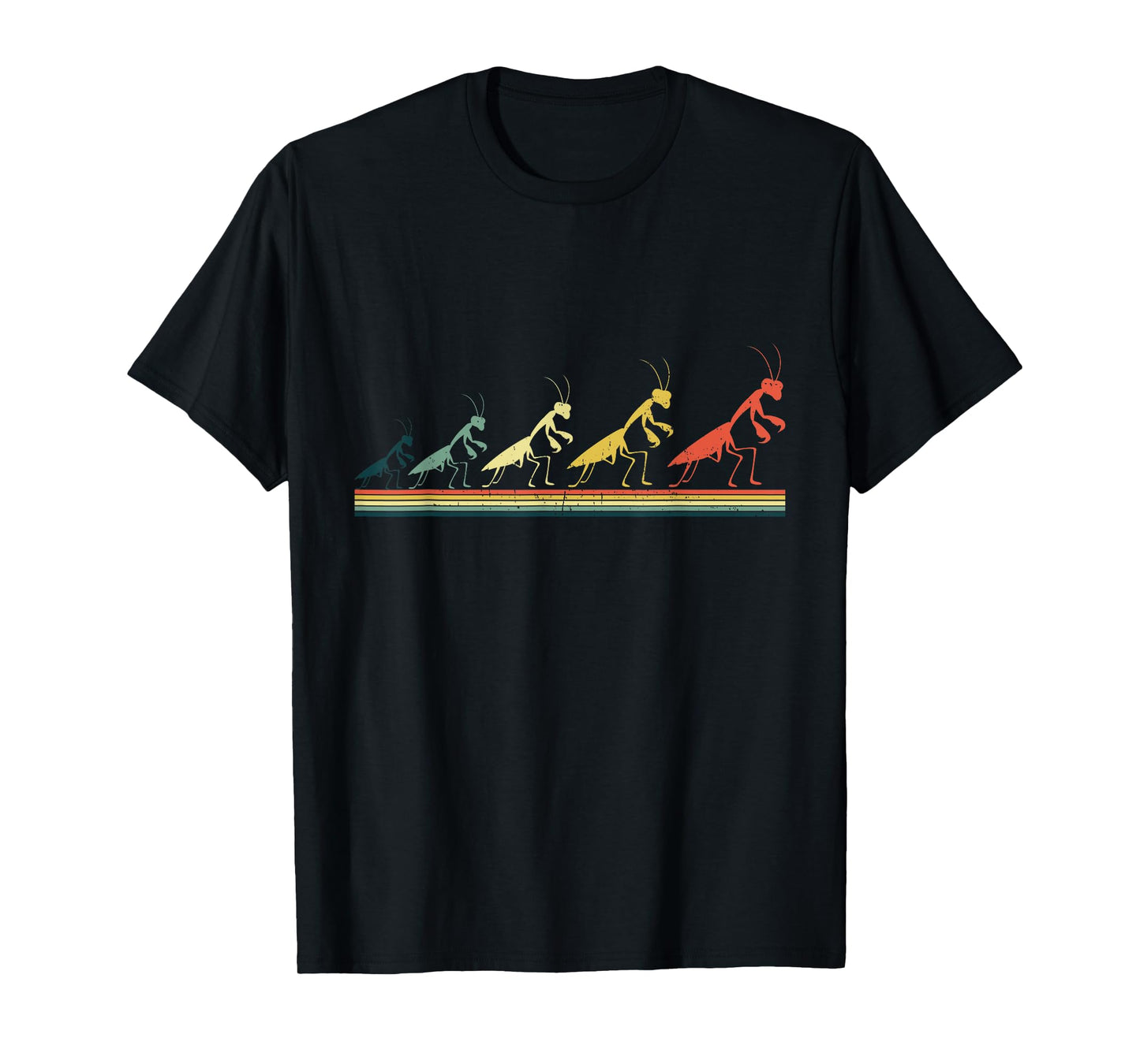 Praying Mantis Insects Bug Love Praying Mantis Retro T-Shirt