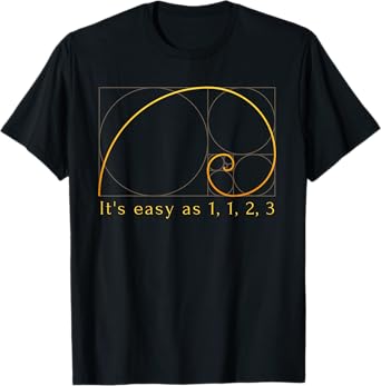 Fibonacci Spiral Fibonacci Sequence Fibonacci Golden Ratio T-Shirt