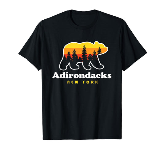 Adirondacks NY Bear Woods New York T-Shirt