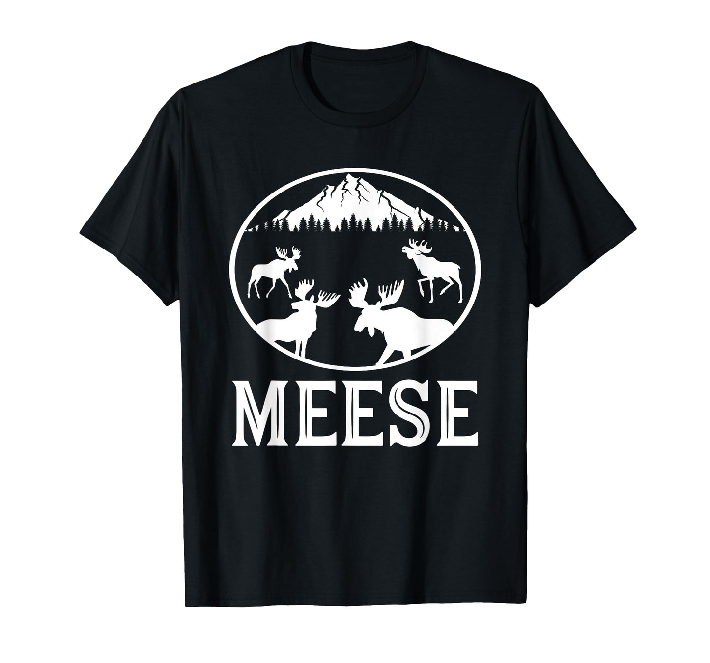Meese Funny Plural of Moose English Grammar Joke T-Shirt