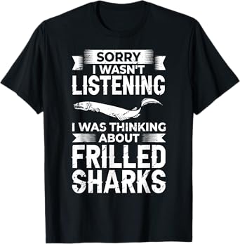 Frilled Shark Animal Tooth Funny Ocean T-Shirt