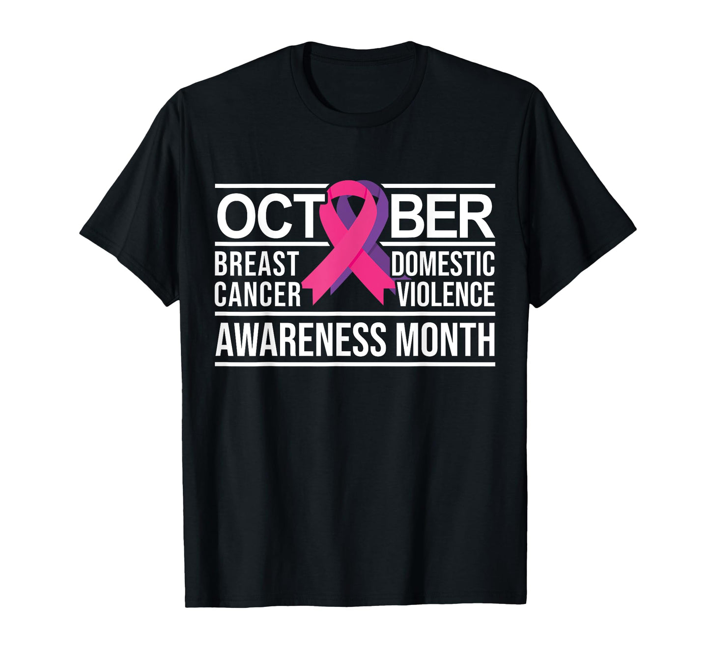 Breast Cancer and Domestic Violence Awareness T-Shirt
