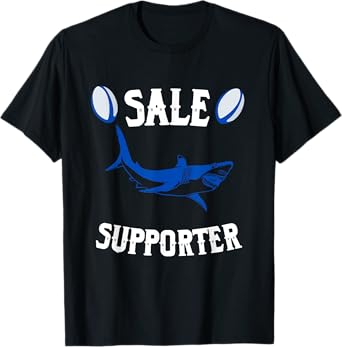 Sale Supporter Rugby Rugbyman Funny Rugby Ball T-Shirt