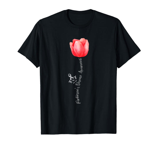 Parkinson Disease Awareness Tulip — April National Month T-Shirt