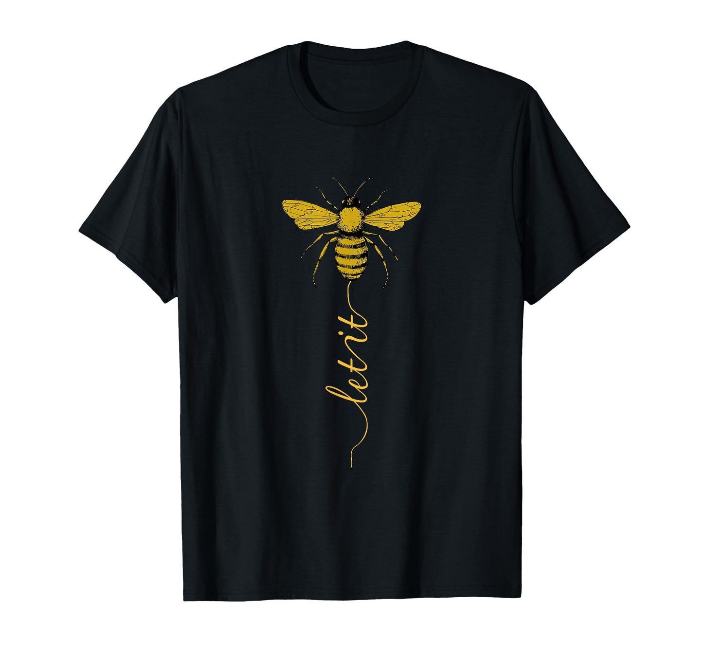 Let It Bee Funny Beekeeper Honey Graphic T-Shirt