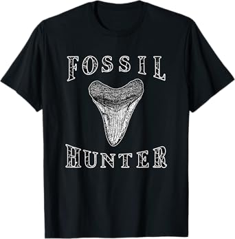 Megalodon Tooth Sharks Tooth Fossil Hunter Paleontologist T-Shirt
