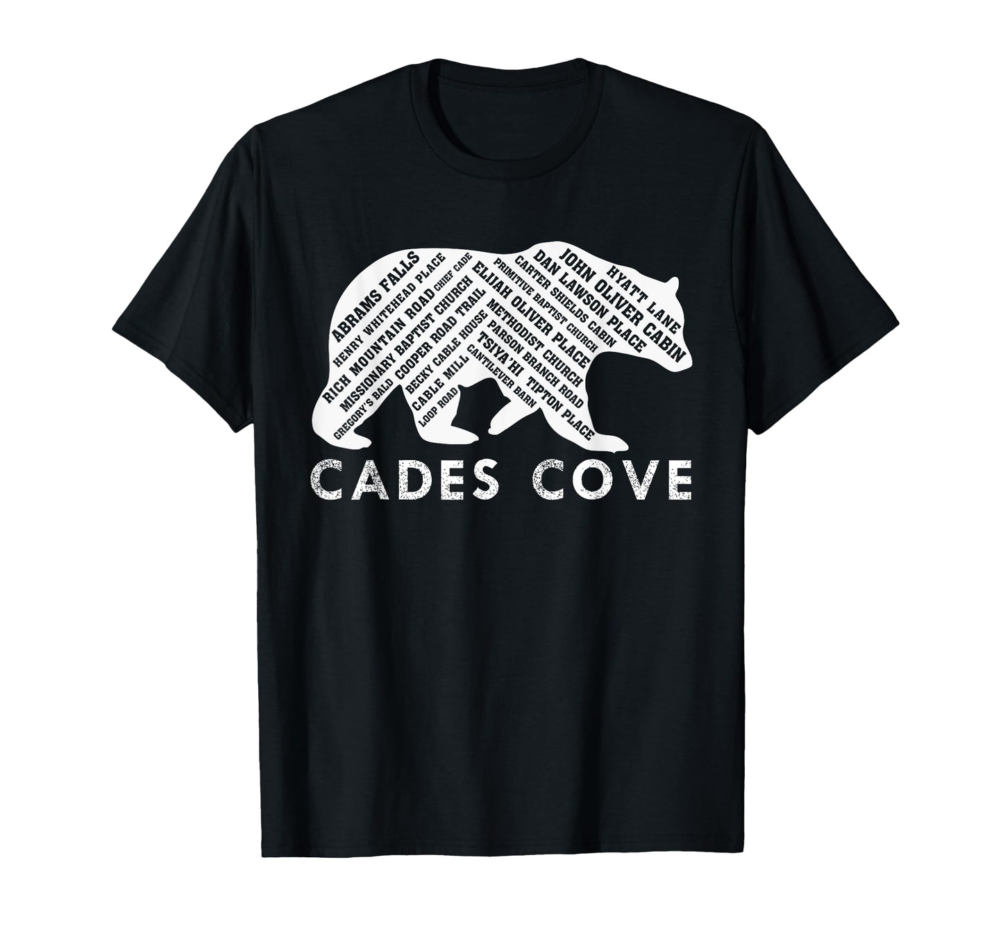 Cades Cove Place Names T-Shirt T-Shirt