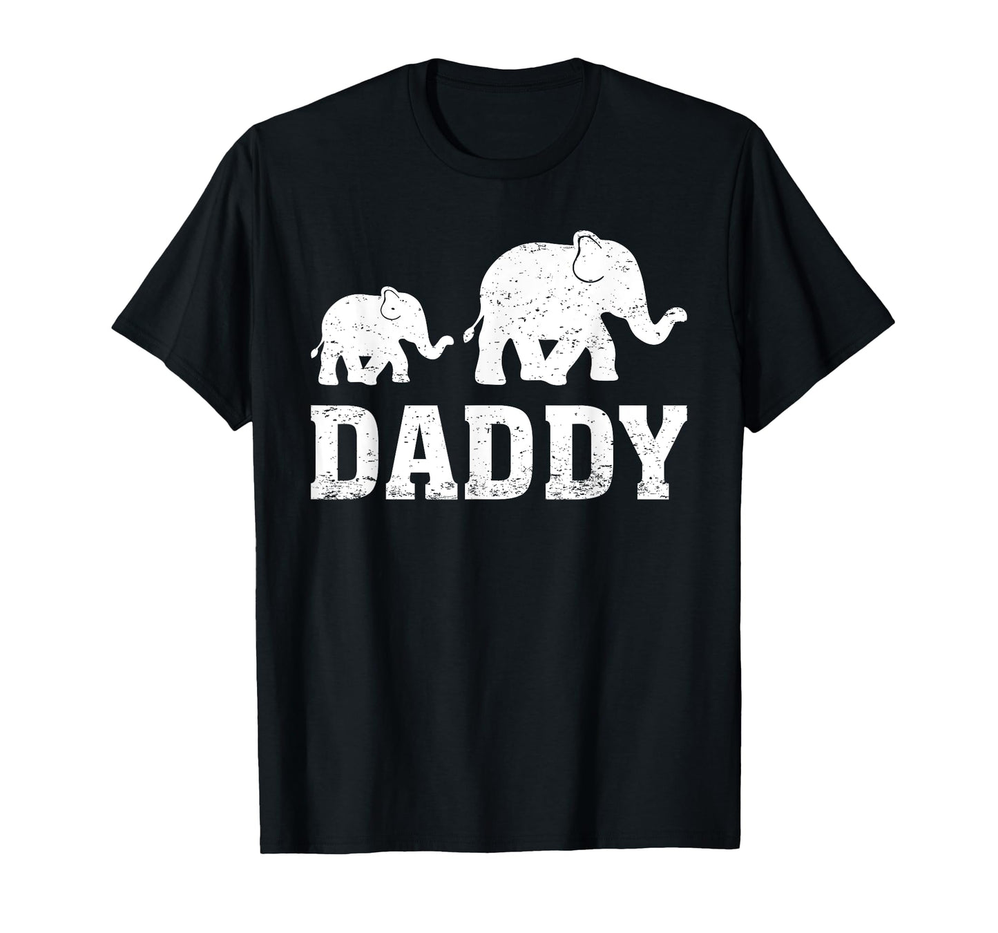 Elephant Animal Lover Daddy Elephant Father's Day T-Shirt