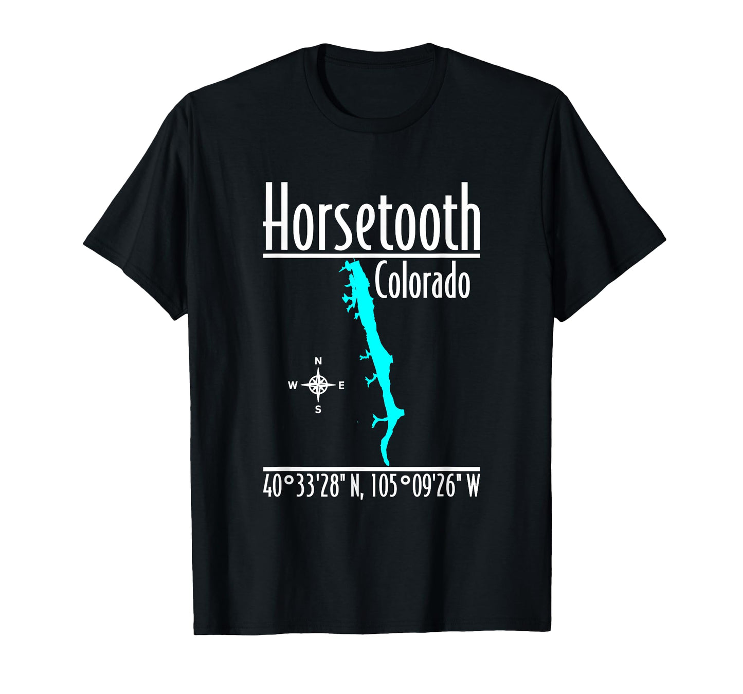 Modern Horsetooth Reservoir - Colorado T-Shirt