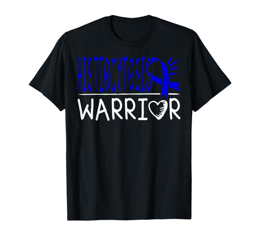 Dark Blue Awareness Ribbon Langerhans Cell Histiocytosis Tee T-Shirt