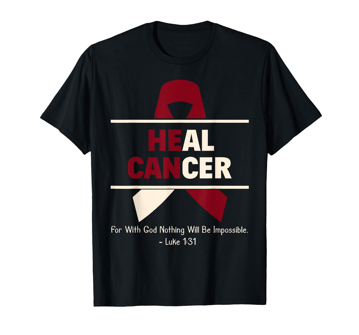 Heal Oral Head & Neck Cancer Christian Cancer Survivor Gift T-Shirt