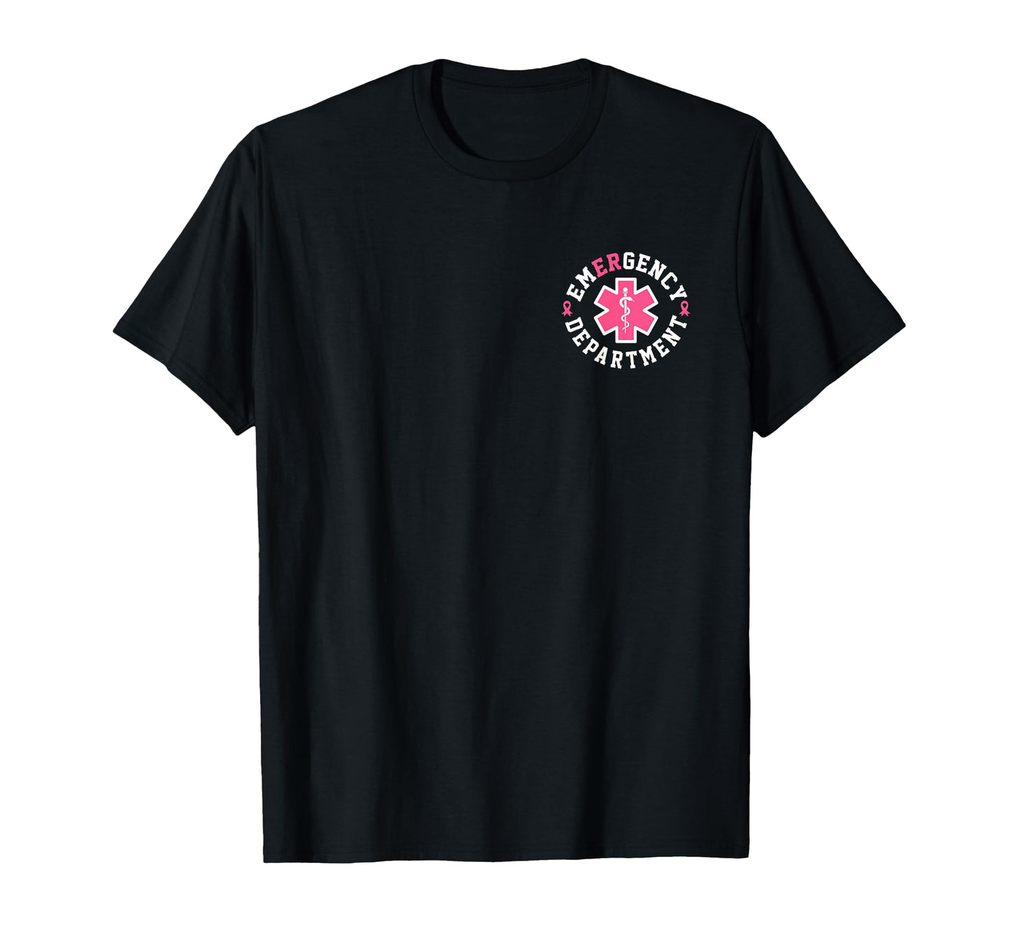 Emergency Department Emergency Room Nurse Breast Cancer T-Shirt