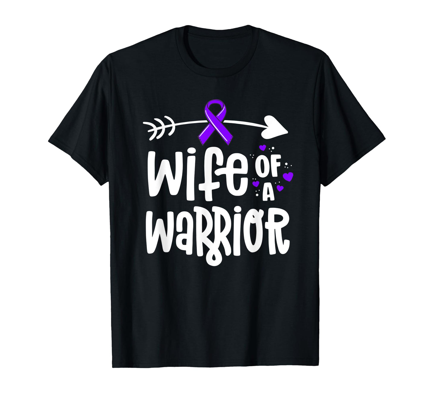 Wife Of A Warrior Hodgkins Lymphoma Cancer Awareness T-Shirt