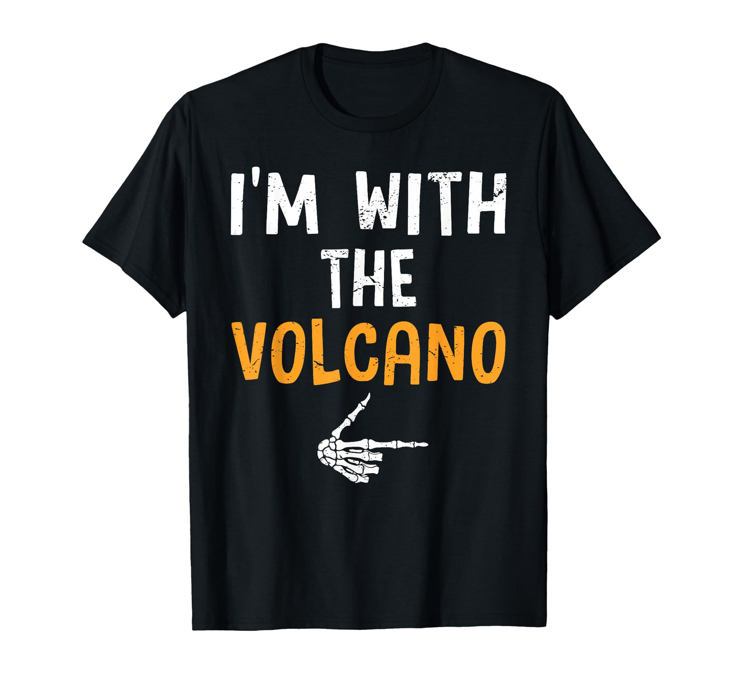 I'm with The Volcano Costume Halloween Matching Couple T-Shirt