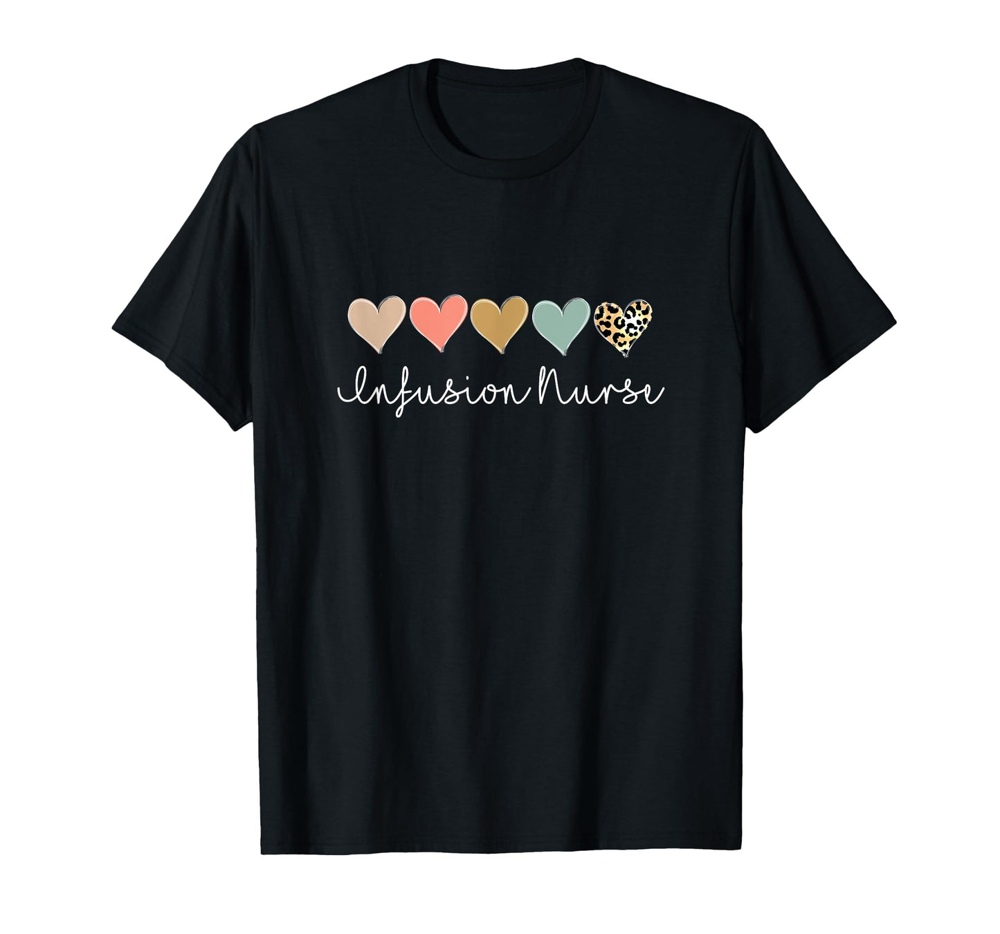 Infusion Nurse, Leopard Certified Registered Nurse Infusion T-Shirt