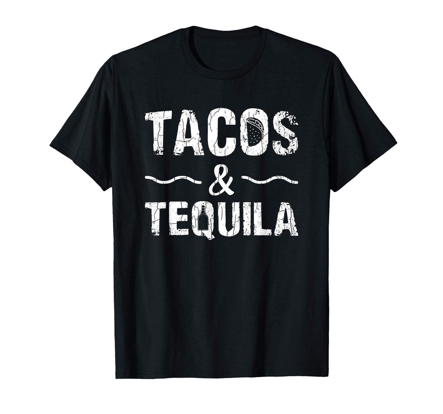 Tacos And Tequila Funny Taco Mexican Food Lover Graphic T-Shirt
