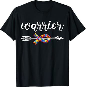 Autism Awareness Women Men Kids Autism Warrior Autistic ASD T-Shirt