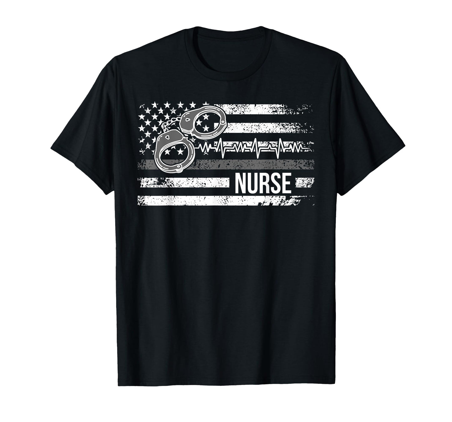 Correctional Nurse American Flag Corrections Nursing T-Shirt