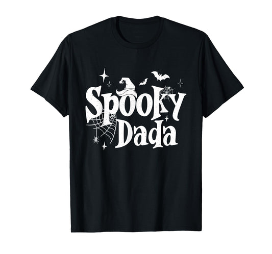 Spooky Dada Witch Funny Halloween Costume Dad Grandpa Men T-Shirt