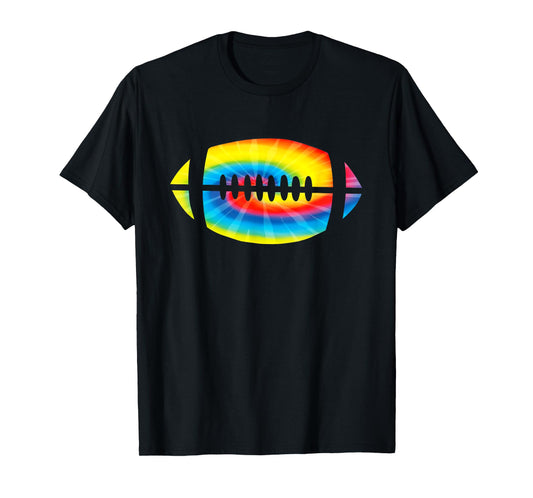 Cool Tie Dye Football Gift | Cute Sports Player Men Women T-Shirt