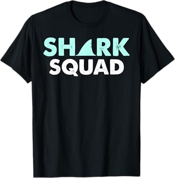 Shark Squad Shark Fin Shark Lover Gift T-Shirt