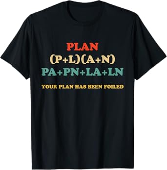 Your Plan Has Been Foiled Math Funny Math Pun T-Shirt