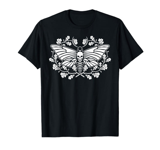 Death's Head Hawk Moth Folkloric Wiccan Nature Witch T-Shirt