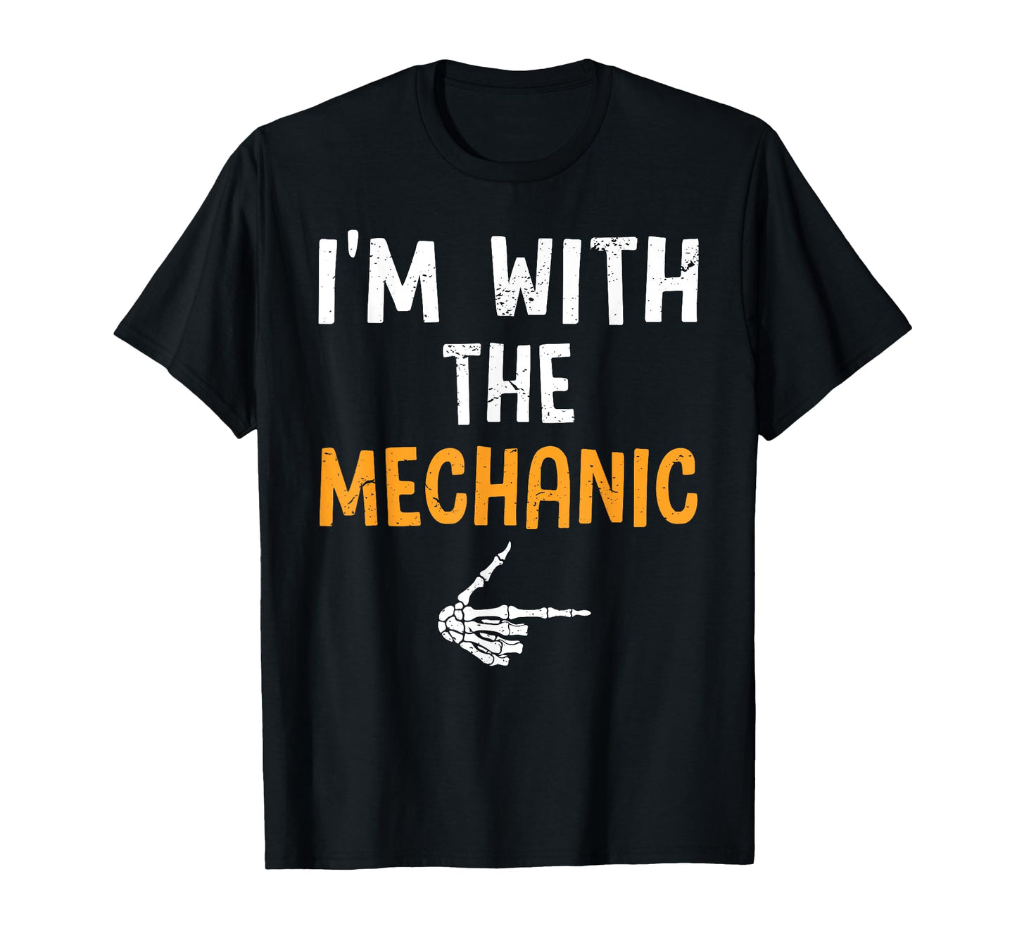 I'm with The Mechanic Costume Halloween Matching Couple T-Shirt
