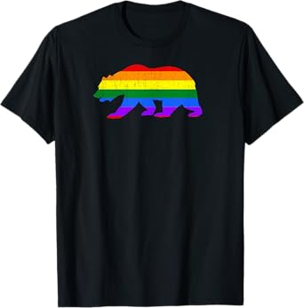 California Bear Rainbow Tee T-Shirt