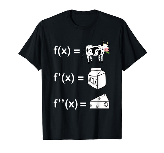 Cowculus Calculus Derivative Mathematics Funny Math Teacher T-Shirt