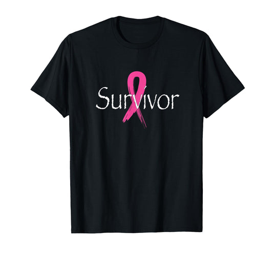 SPHINXSTORE BREAST CANCER CO. Breast Cancer Awareness Month Pink Ribbon T-Shirt - Women's Classic Fit Black Small
