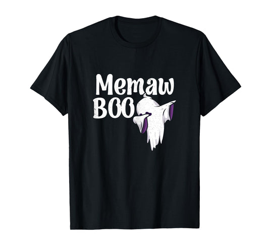 Memaw Boo Halloween Family Matching Spooky Ghost Lovers T-Shirt