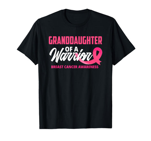 Granddaughter Of A Warrior Breast Cancer Awareness T-Shirt