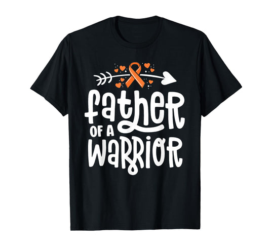 Father Of A Warrior Dad Family Leukemia Cancer Awareness T-Shirt