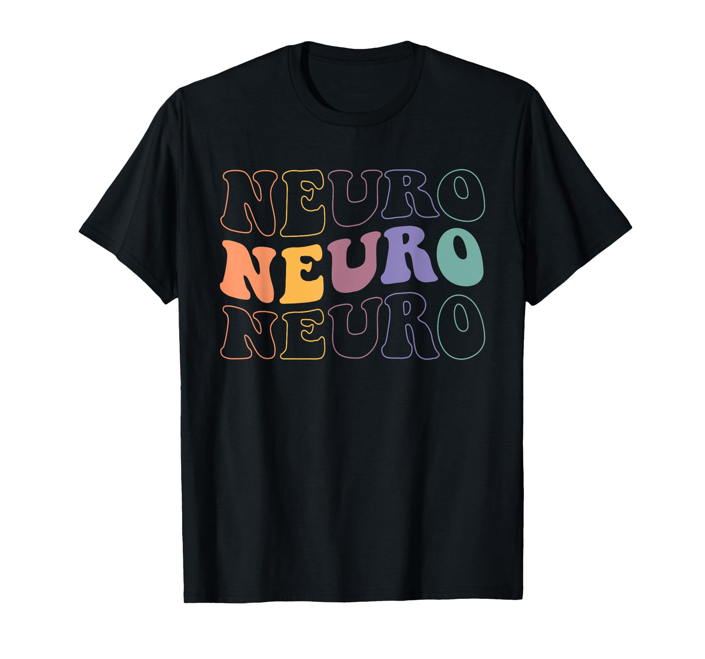 Retro Groovy In My Neuro Nurse Era Neuro Nursing Groovy Neuro Trauma Icu Nurse Neurology Nurse Neuroscience T-Shirt
