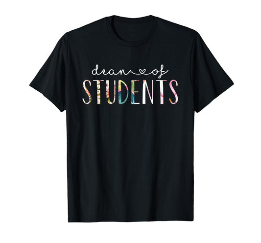Dean of Students Cute Floral Design T-Shirt