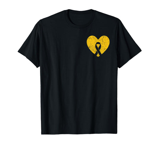 In September We Wear Gold Childhood Cancer Awareness Ribbon T-Shirt