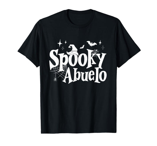 Spooky Abuelo Witch Funny Halloween Costume Dad Grandpa Men T-Shirt