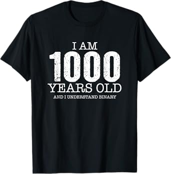 Binary Code Math Kids 8th Birthday Gift Idea Science Quote T-Shirt
