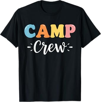 Camp Crew Retro Summer Counselor Matching Group T-Shirt