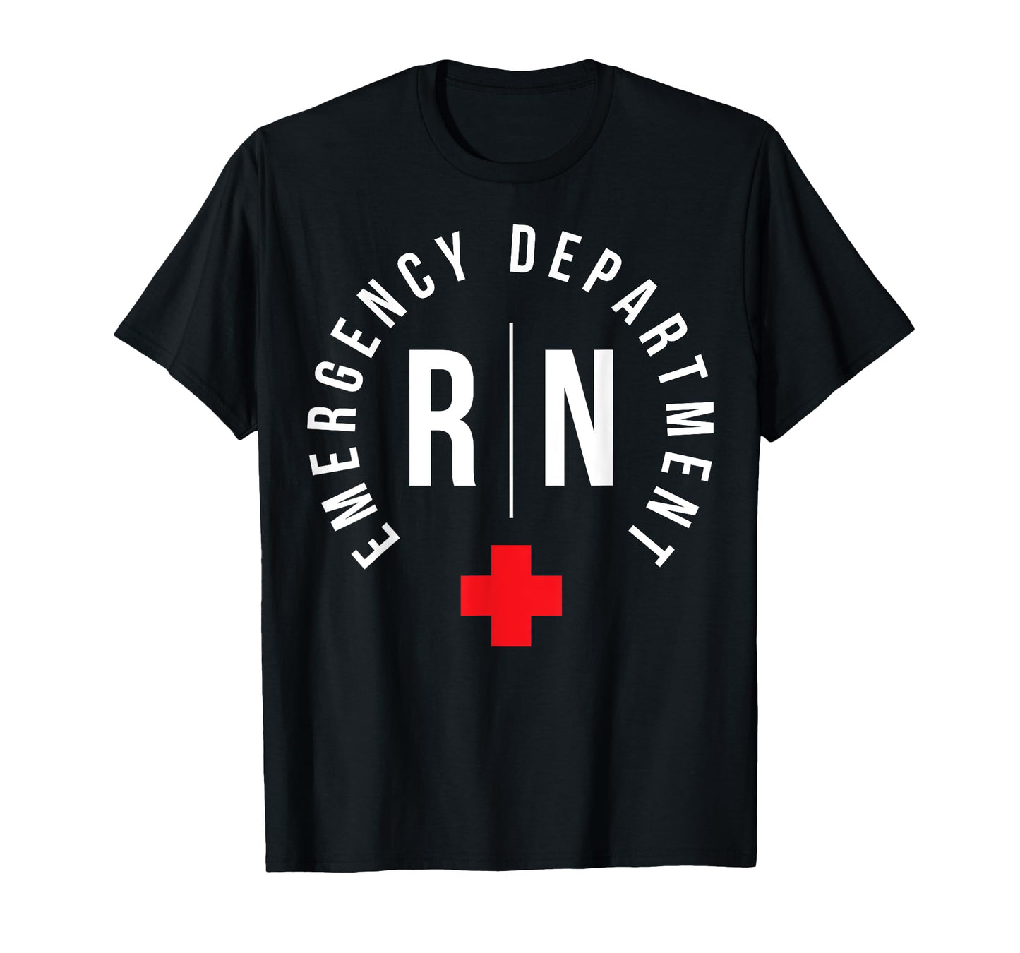 ER Nursing For Proud Emergency Nurse Unisex-Adults Black Short Sleeve Classic Fit T-Shirt