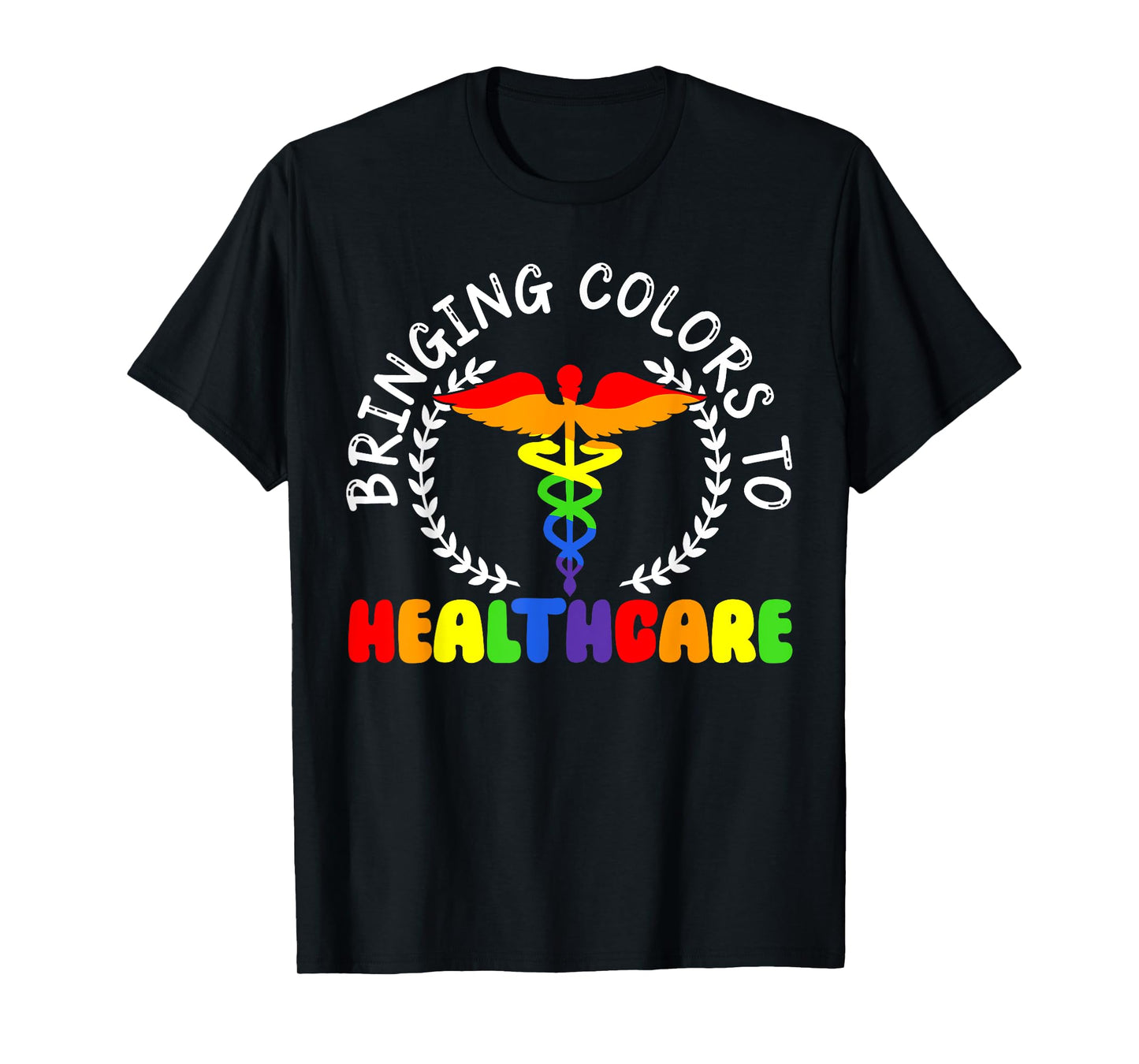 Nurse Gay Rainbow Pride March Medicine Ally Nursing T-Shirt