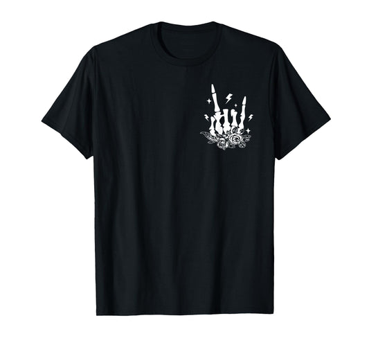 (2 Sided) Skeleton Surviving Purely Out of Spite T-Shirt