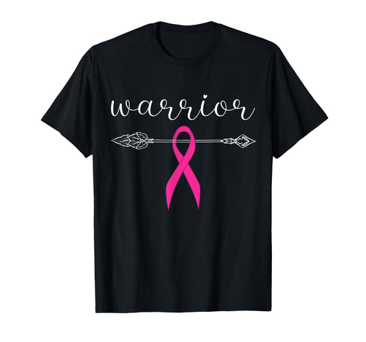 Warrior Survivor Fighter Pink Ribbon Warrior Breast Cancer T-Shirt