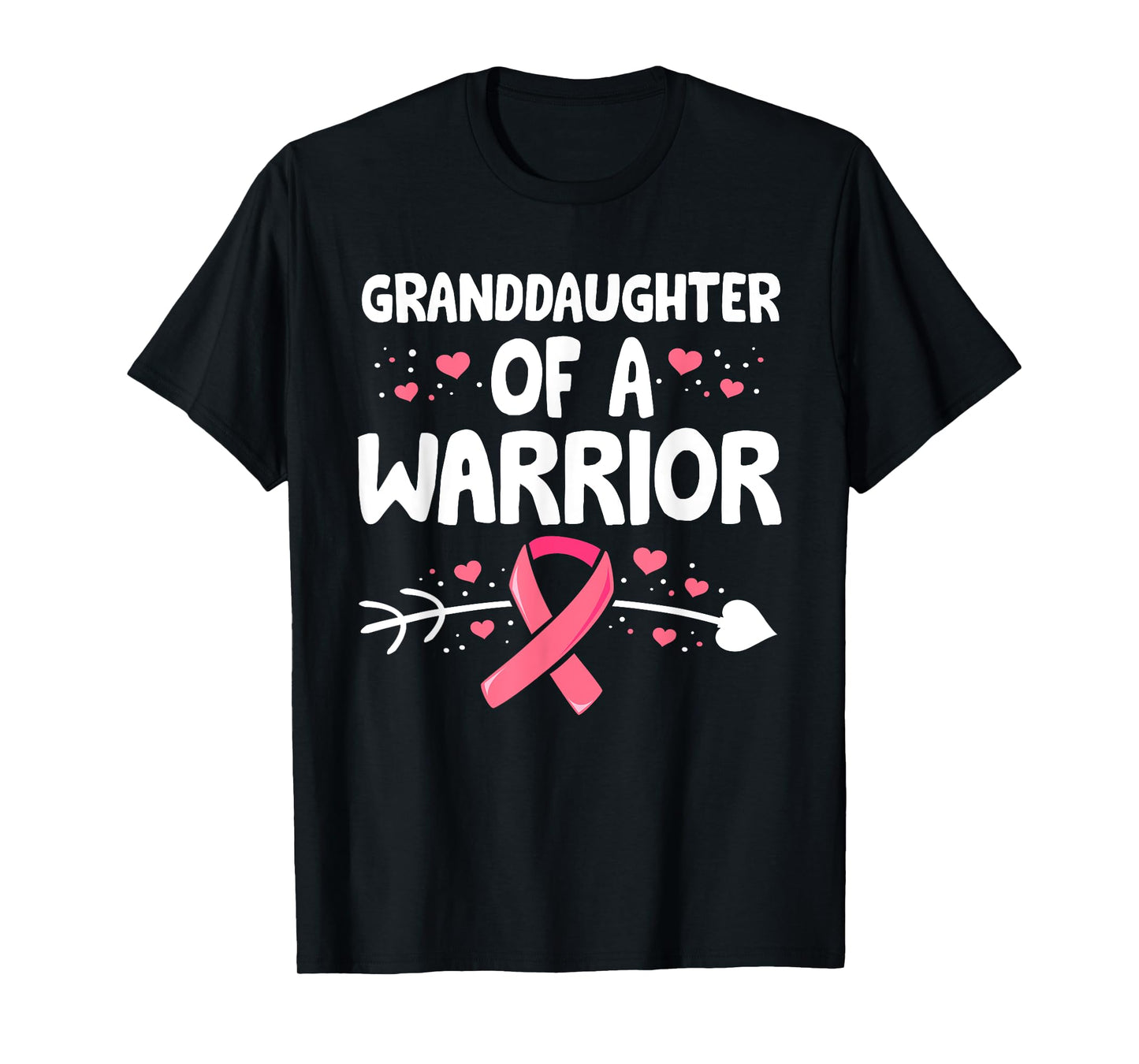 Breast Cancer GrandDaughter Of A Warrior Pink Ribbon Grandma T-Shirt