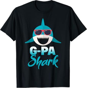G-Pa Shark Wearing Cool Sunglasses Grandpa Gift T-Shirt