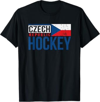 Czech Republic Czechia Hockey International Ice Supporter T-Shirt