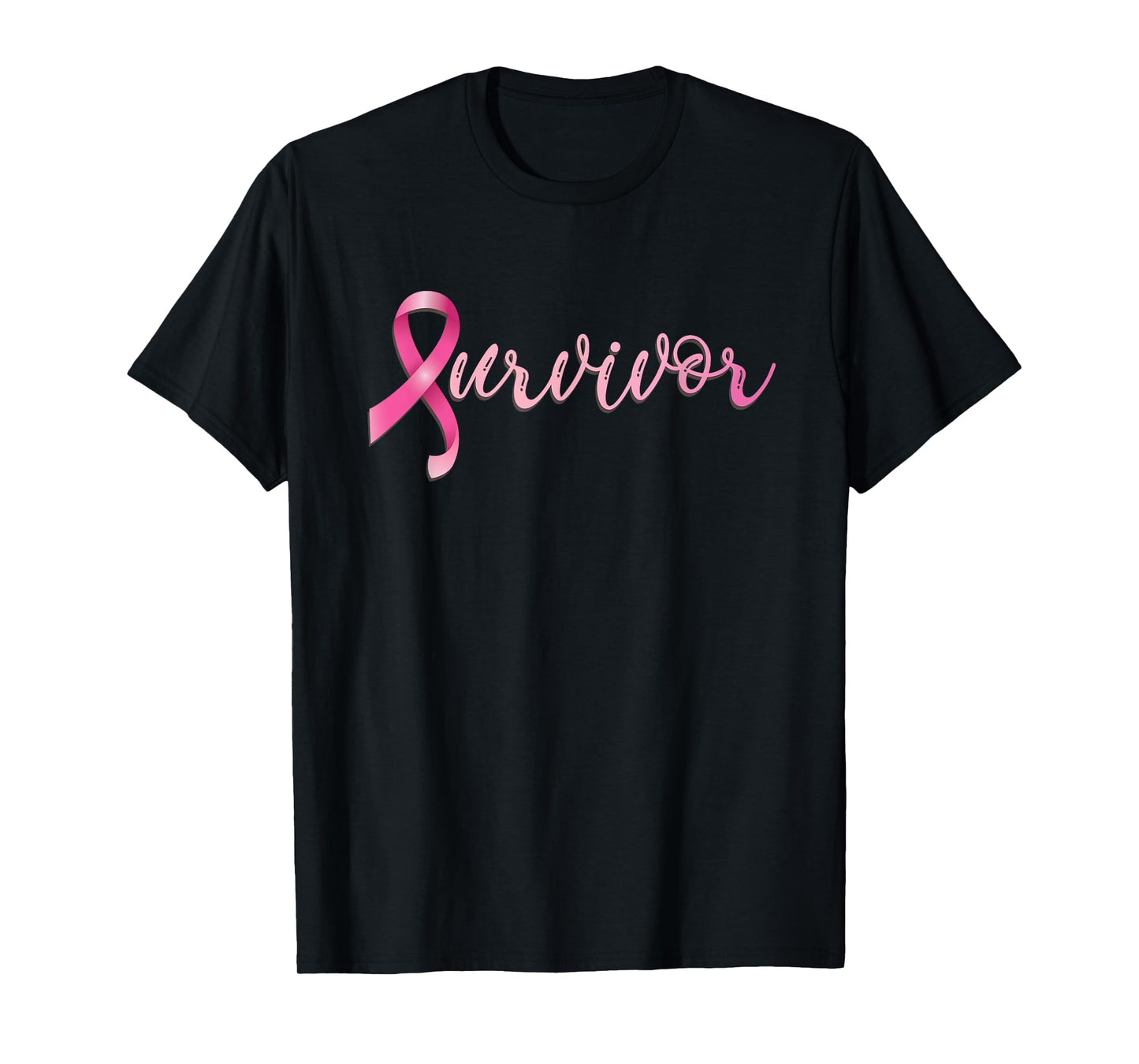 Breast Cancer Survivor Pink Ribbon Recovery T-Shirt