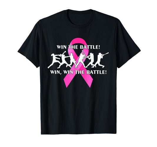 Win the Battle FastPitch Softball Breast Cancer T-shirt T-Shirt